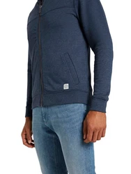 TOM TAILOR Sweatjacke Stehkragen Blau/Dunkelblau/Hellblau