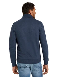 TOM TAILOR Sweatjacke Stehkragen Blau/Dunkelblau/Hellblau