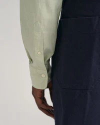 GANT Hemd Langarmhemd Khaki/Hellgrün/Grün