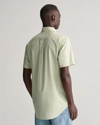 Gant Kurzarmhemd Regular Fit Popeline Hemd Hellgrün/Khaki/Grün/Beige/Gelb
