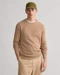 Gant Strickpullover R-Neck COTTON PIQUE C-NECK Beige/Braun/Khaki