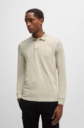 Poloshirt Passerby mit BOSS-Logobadge