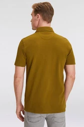OLYMP Poloshirt Casual Khaki/Dunkelgrün/Braun/Gelb