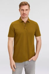 OLYMP Poloshirt Casual Khaki/Dunkelgrün/Braun/Gelb