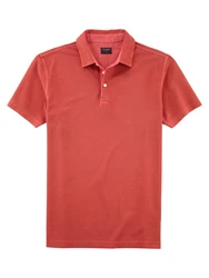 OLYMP Poloshirt Casual Rot/Braun/Orange