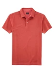 OLYMP Poloshirt Casual Rot/Braun/Orange