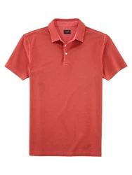 OLYMP Poloshirt Casual Rot/Braun/Orange