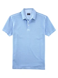 OLYMP Poloshirt Casual Hellblau/Blau/Türkis