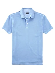 OLYMP Poloshirt Casual Hellblau/Blau/Türkis