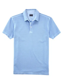 OLYMP Poloshirt Casual Hellblau/Blau/Türkis
