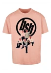 Merchcode T-Shirt Herren Rosa/Hellblau