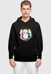 ABSOLUTE CULT Kapuzensweatshirt Herren Batman - Harley Quinn Mad Love Basic Hoody Rosa/Grün/Gelb