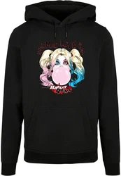 ABSOLUTE CULT Kapuzensweatshirt Herren Batman - Harley Quinn Mad Love Basic Hoody Rosa/Grün/Gelb