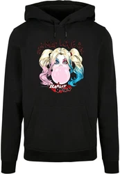 ABSOLUTE CULT Kapuzensweatshirt Herren Batman - Harley Quinn Mad Love Basic Hoody Rosa/Grün/Gelb