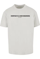 Merchcode T-Shirt Hope Heavy Oversize Tee Grau/Hellgrau/Dunkelblau/Khaki