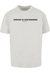 Merchcode T-Shirt Hope Heavy Oversize Tee Grau/Hellgrau/Dunkelblau/Khaki