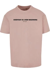 Merchcode T-Shirt Hope Heavy Oversize Tee Rosa