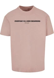 Merchcode T-Shirt Hope Heavy Oversize Tee Rosa