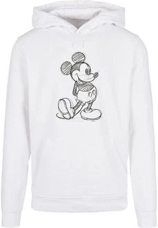 ABSOLUTE CULT Kapuzensweatshirt Herren Mickey Mouse - Sketch Kick Weiß/Creme