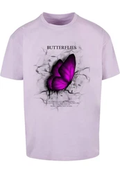 Merchcode T-Shirt Butterflies Heavy Oversized Tee 
