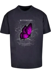 Merchcode T-Shirt Butterflies Heavy Oversized Tee 
