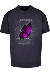 Merchcode T-Shirt Butterflies Heavy Oversized Tee 