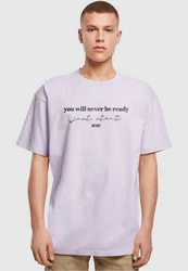Merchcode T-Shirt Just Start Heavy Oversize Tee Lila
