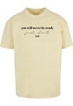 Merchcode T-Shirt Just Start Heavy Oversize Tee Gelb/Beige/Khaki