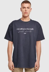 Merchcode T-Shirt Just Start Heavy Oversize Tee Dunkelblau/Blau