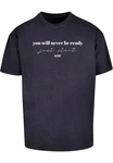 Merchcode T-Shirt Just Start Heavy Oversize Tee Dunkelblau/Blau