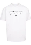 Merchcode T-Shirt Just Start Heavy Oversize Tee Weiß/Creme/Orange
