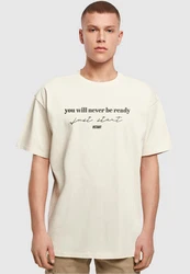 Merchcode T-Shirt Just Start Heavy Oversize Tee Beige/Khaki