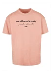 Merchcode T-Shirt Just Start Heavy Oversize Tee Rosa/Gold/Orange