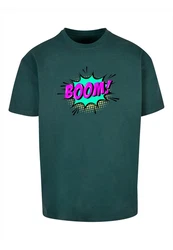 Merchcode Herren BOOM Comic Tee Braun/Schwarz/Grün/Türkis/Dunkelgrün