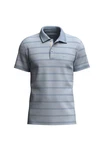 FYNCH-HATTON Poloshirt Polo 2-Tone fine stripe Hellblau/Grau/Blau