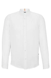 BOSS Langarmhemd T-Shirt RACE_1 (1-tlg) Weiß (10247386 01)