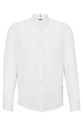 BOSS Langarmhemd T-Shirt RACE_1 (1-tlg) Weiß (10247386 01)