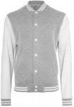 Build Your Brand Sweatjacke Sweat College Jacket Grau/Hellgrau