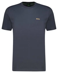 BOSS T-Shirt Regular Fit (1-tlg) Dunkelblau/Grau
