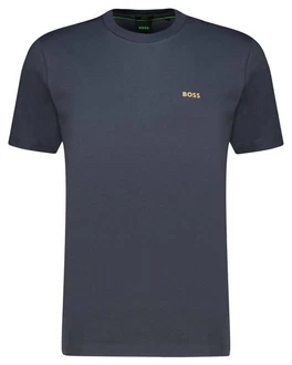 BOSS T-Shirt Regular Fit (1-tlg) Dunkelblau/Grau
