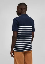 HECHTER PARIS Poloshirt mit HECHTER-Logo Dunkelblau/Blau