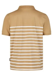 HECHTER PARIS Poloshirt mit HECHTER-Logo Braun/Beige