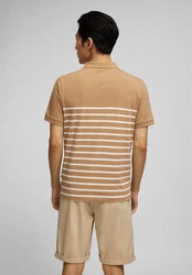 HECHTER PARIS Poloshirt mit HECHTER-Logo Braun/Beige