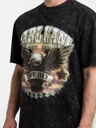Karl Kani T-Shirt Small Signature Washed Eagle Tee Khaki/Dunkelgrün/Dunkelgrau/Grau/Blau