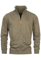 Indicode Sweatjacke INYanic Khaki/Dunkelgrün/Braun
