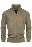 Indicode Sweatjacke INYanic Khaki/Dunkelgrün/Braun