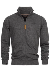 Indicode Sweatjacke INYanic Dunkelgrau/Grau/Hellgrau
