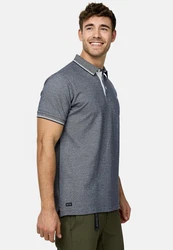 Indicode T-Shirt INSan Jose Grau/Dunkelblau/Blau/Hellblau