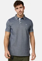 Indicode T-Shirt INSan Jose Grau/Dunkelblau/Blau/Hellblau