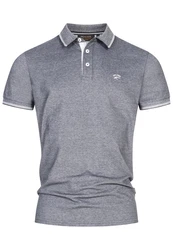 Indicode T-Shirt INSan Jose Grau/Dunkelblau/Blau/Hellblau